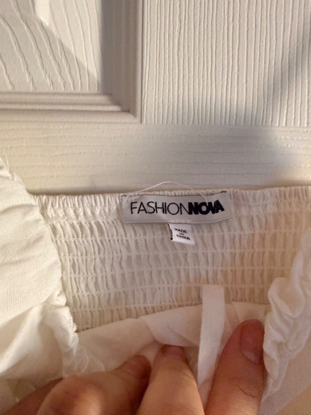 White Ruffle Top - Picture 3 of 3